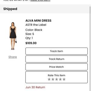 Astr Alva Black Mini Dress